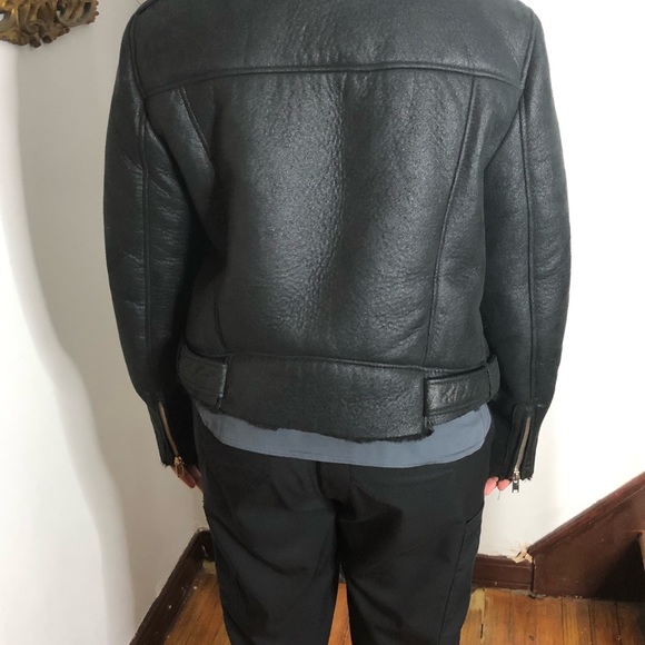 Zara Faux Shearling Lined Jacket - Picture 6 of 7